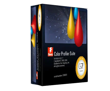 Fiery Color Profiler Suite 4.9 interface — professional color calibration and ICC profiling software for accurate digital printing workflows.