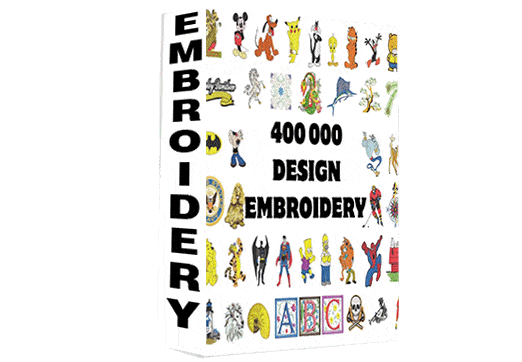 400 000 design embroidery.